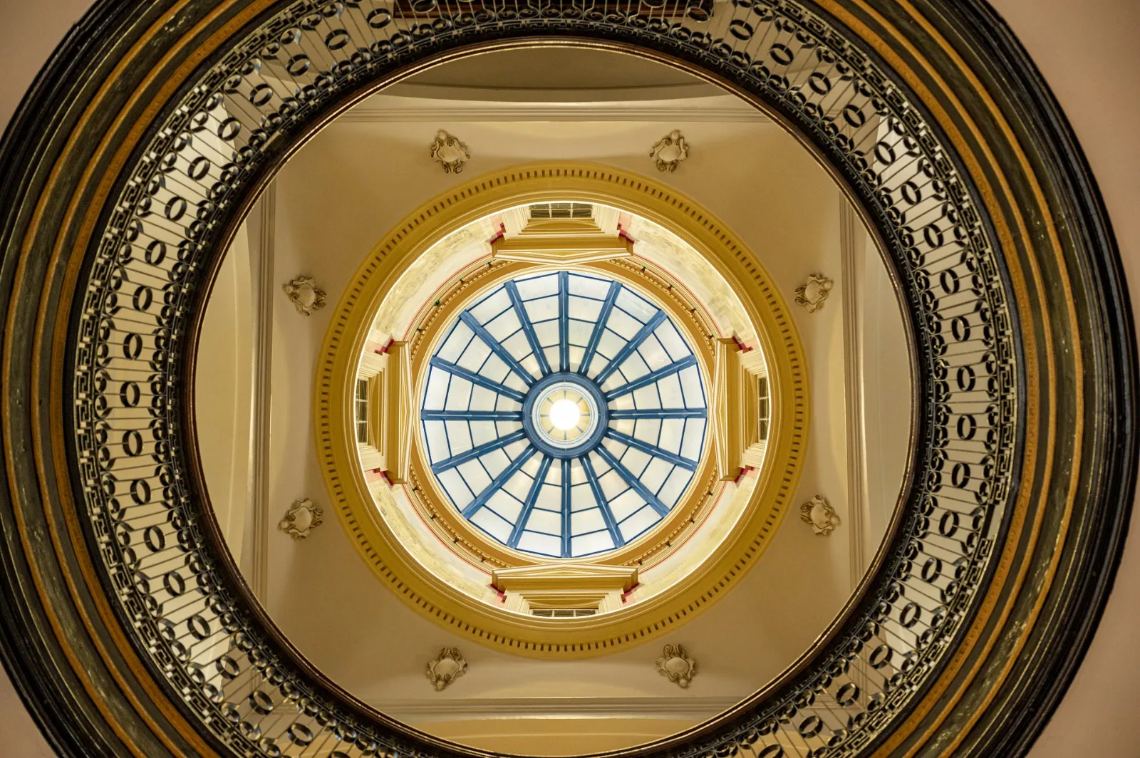 Interior of the Bourbon County Courthouse dome